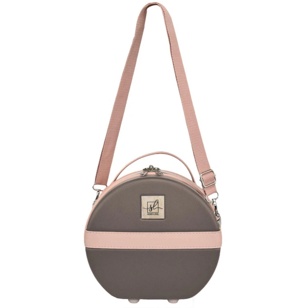 Косметичка Semi Line Бьюті-кейс 5L Brown/Pink Cream (DAS302677) - зображення 3