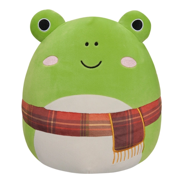 Мягкая игрушка Squishmallows Лягушка Венди в шарфе 30 см (SQCR04157) - изображение 1