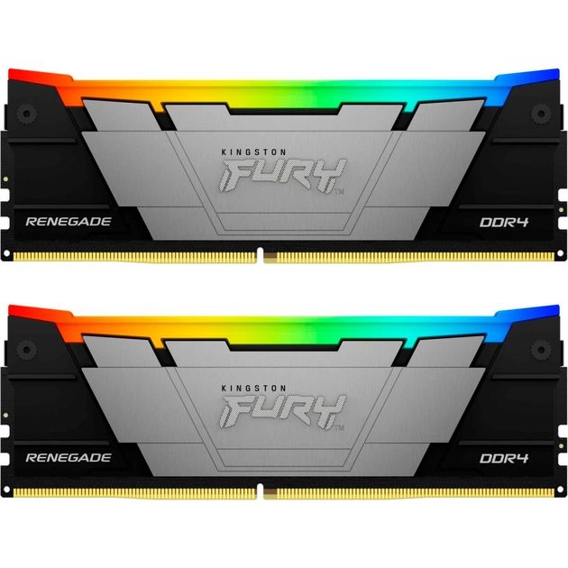 Модуль пам'яті для комп'ютера DDR4 16GB (2x8GB) 4266 MHz RenegadeRGB Kingston Fury (ex.HyperX) (KF442C19RB2AK2/16) - зображення 1