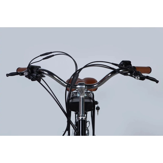 Електровелосипед Dorozhnik 28" eRETRO Vbr FR рама-19" 36B 13А*г 500Вт 2026 чорний (ELB-D-28-113) - picture 6