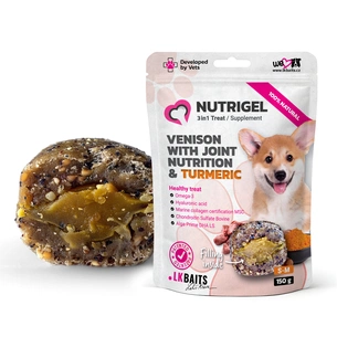 Ласощі для собак LK Baits Pet Nutrigel Wild Game S-M для суглобів з дичиною та куркумою (Ø 15 мм) 150 г (7777001) picture 1