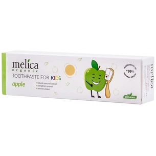 Дитяча зубна паста Melica Organic Яблуко 100 мл (4770416003600) зображення 1