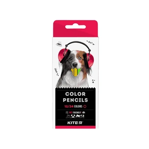 Олівці кольорові Kite тригранні Dogs 12 шт. (K22-054-1) зображення 1