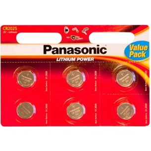 Батарейка Panasonic CR 2025 * 6 LITHIUM (CR-2025EL/6B) зображення 1