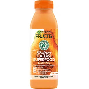 Шампунь Garnier Fructis Папая суперфуд відновлення 350 мл (3600542290524) зображення 1