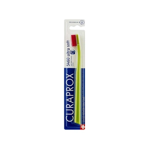 Зубна щітка Curaprox CS 5460 Ultra Soft Ультрам'яка D 0.10 мм Салатова з малиновою щетиною (CS 5460-31) зображення 1