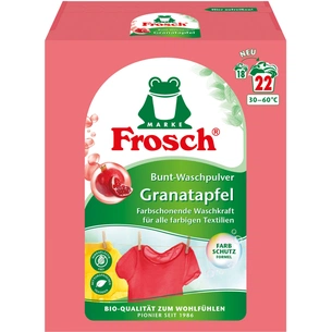 Пральний порошок Frosch Color Гранат 1.45 кг (4001499960284/4001499969515) зображення 1