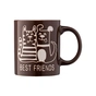 Чашка Ardesto Best friends 330 мл Brown (AR3471BR) - зменшене зображення 4
