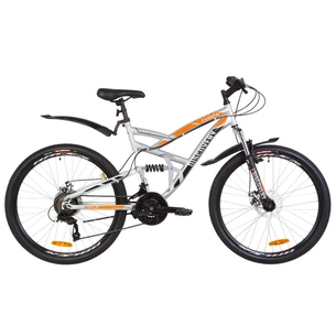 Велосипед Discovery 26" CANYON AM2 DD рама-19" 2019 сіро-помаранчевий (OPS-DIS-26-193) зображення 1