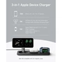 Зарядний пристрій Anker MagGo Wireless Charging Station 15W 3-in-1 Pad Black (B25M1311) - уменьшенное изображение 9