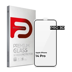 Скло захисне Armorstandart Pro 3D Apple iPhone 14 Pro Black (ARM66355) зображення 1