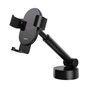 Універсальний автотримач Baseus 4.7-6.5" Gravity Simplism (на присоску) black (SUYL-JY01) - уменьшенное изображение 12