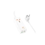 Сетевой фильтр питания HOCO AC10A, 1 роз, 2 USB, 2 USB-C, 65W, 1,5м, White (HOCO AC10A/W) - уменьшенное изображение 2