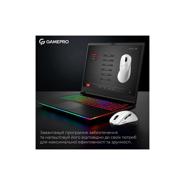 Мишка GamePro Asgard Surt Wireless/Bluetooth/USB White (GM017W) - picture 9