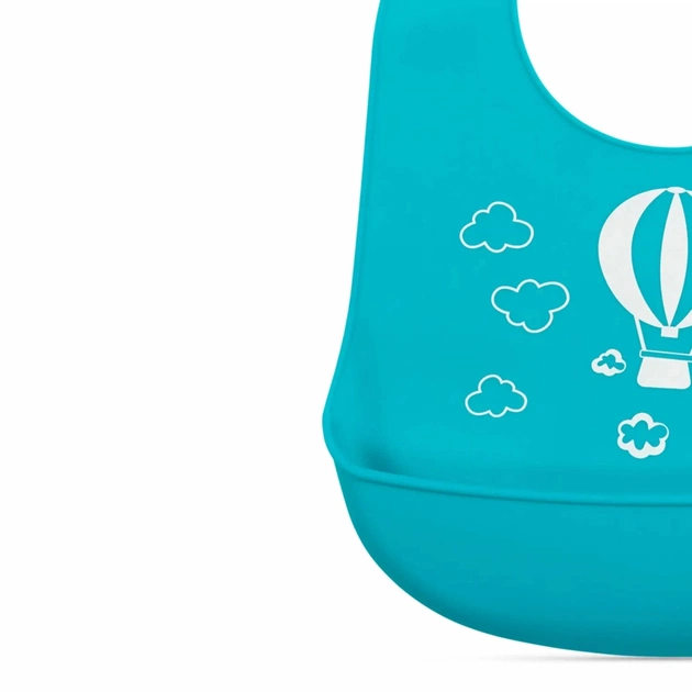 Слинявчик Baboo силіконовий нагрудник 4+ міс синій (11-007) - picture 3