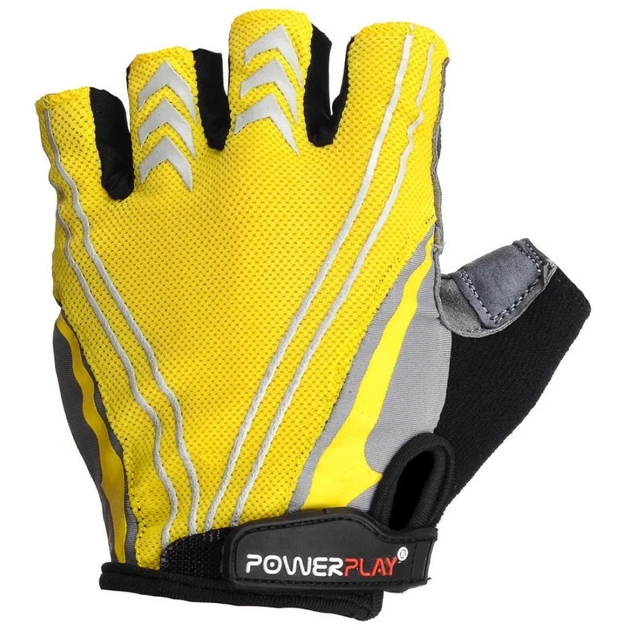 Велорукавиці PowerPlay 5007 Yellow L (5007C_L_Yellow) - зображення 2