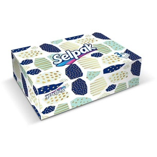 Серветки косметичні Selpak 3 шари 70 шт. (8690530454781) зображення 1
