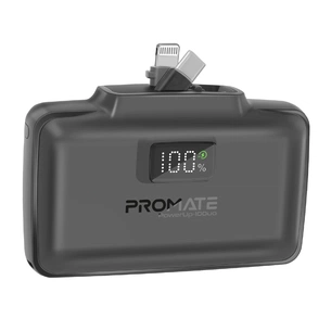 Універсальна мобільна батарея Promate PowerUp-10Duo 10000mAh 20W Black изображение 1