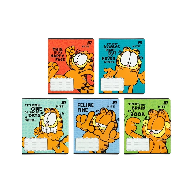 Зошит Kite Garfield, 18 аркушів, лінія (GF26-237) - зображення 1