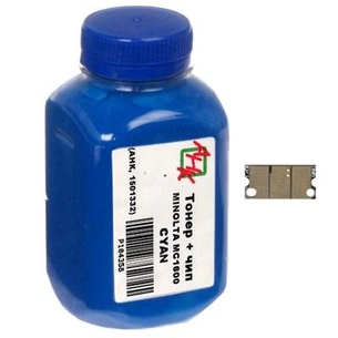 Тонер MINOLTA MC1600/1680 (+chip) Cyan AHK (1501332) зображення 1