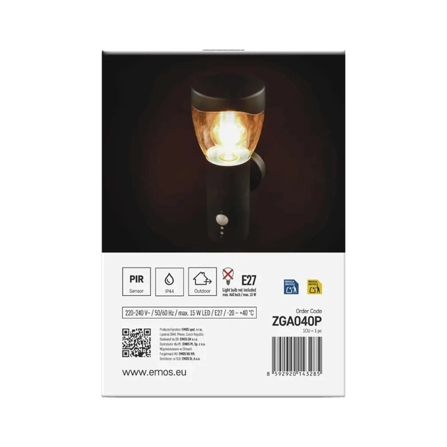 Світильник EMOS E27 15 Вт IP44 (ZGA040P) - picture 7