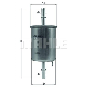 Фільтр паливний Mahle KL573 зображення 1