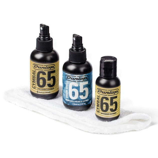 Засіб для догляду за ударними Jim Dunlop System 65 Cymbal And Drum Care Kit (6400) - picture 1