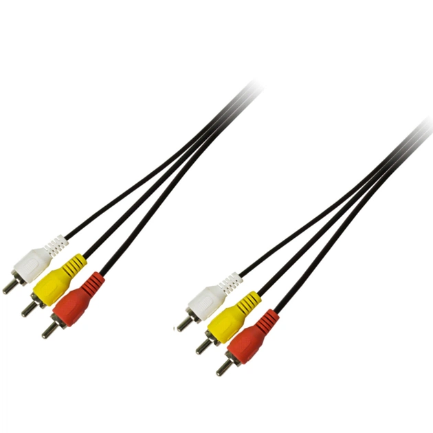 Кабель мультимедийный 3xRCA M to 3xRCA M 3.0m Piko (1283126473968) - изображение 1