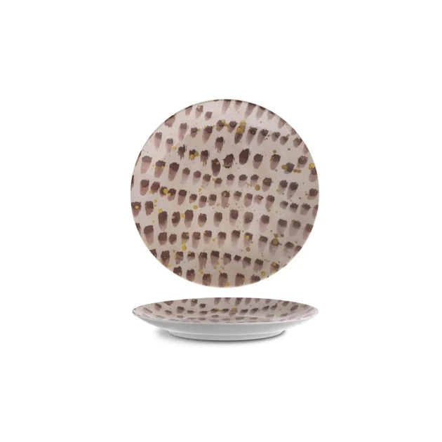 Тарелка G.Benedikt Isabelle кругла 24 см Brown Brush (ISC2124-K0016) - изображение 1