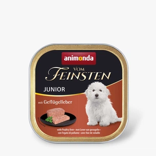 Консерви для собак Animonda Vom Feinsten Junior with Poultry liver 150 г (4017721826570) зображення 1