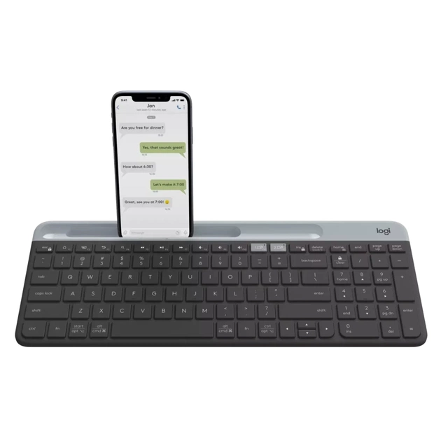 Клавіатура Logitech K580 Slim Multi-Device Bluetooth UA Graphite (920-010622) - изображение 1