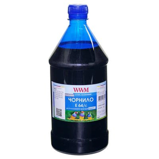 Чернила WWM EPSON L110/L210/L355 1000g Cyan (E64/C-4) - изображение 1