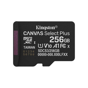 Карта пам'яті Kingston 256GB microSDXC class 10 UHS-I U3 V30 A1 Canvas Select Plus (SDCS3/256GBSP) изображение 1