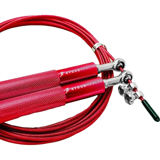 Скакалка 4yourhealth Jump Rope Premium 0194 швидкісна 3м Червона (4YH_0194_Red) - picture 4