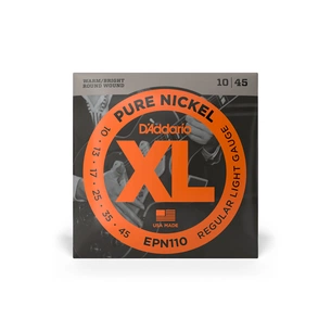 Струни для гітари D'Addario XL Pure Nickel Regular Light (10-45) (EPN110) зображення 1