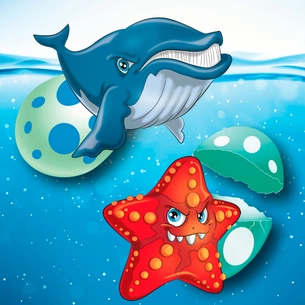 Ігровий набір #sbabam Зростаюча іграшка в яйці Ocean Eggs - Повелителі океанів і м (T001-2019) зображення 1