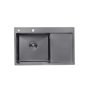 Мийка кухонна Kroner Schwarze-7849LHM (CV025278) зображення 1