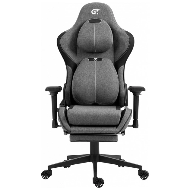 Кресло игровое GT Racer X-2308 Gray/Black (X-2308 Fabric Gray/Black) - изображение 1