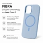 Чохол до мобільного телефона BeCover FIBRA Silicone OmniMag Apple iPhone 17 Light Blue (716200) - зменшене зображення 3