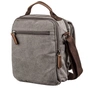 Сумка Vintage Текстильна чоловіча на два відділення Сіра (20198) - зменшене зображення 2