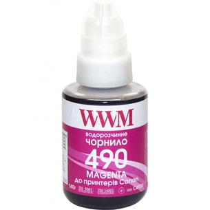 Чорнило WWM Canon GI-490, 140г Magenta (C490M) зображення 1