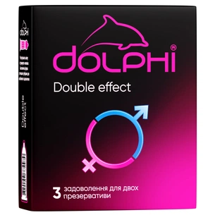 Презервативи Dolphi Double Effect 3 шт. (4820144772979) picture 1