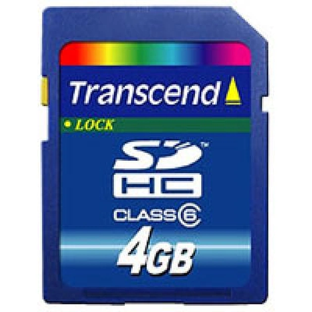 Карта пам'яті Transcend 4Gb SDHC class 6 (TS4GSDHC6) - изображение 1