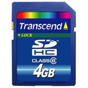 Карта пам'яті Transcend 4Gb SDHC class 6 (TS4GSDHC6) зображення 1