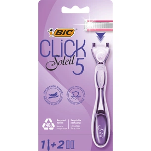 Бритва Bic Click Soleil 5 з 2 змінними картриджами (3086123680227) зображення 1