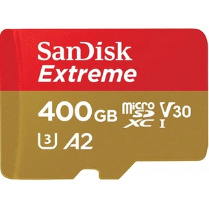 Карта пам'яті SanDisk 400GB microSDXC class 10 UHS-I U3 A2 V30 Extreme (SDSQXA1-400G-GN6MA) зображення 1