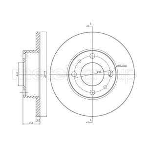 Гальмівний диск METELLI 23-0014 зображення 1