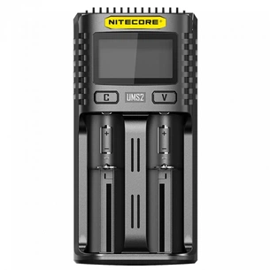 Зарядний пристрій для акумуляторів Nitecore Digicharger UMS2 (2 channels, LCD, Li-ion, IMR, Ni-Mh, Ni-Cd, 4A) (UMS2) зображення 1