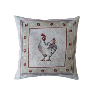 Наволочка Прованс декоративна Біла курочка 45х45 (026031) зображення 1