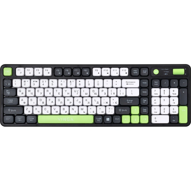 Клавіатура Vinga KBW-470 Wireless Gray (KBW-470 Gray) - зображення 1